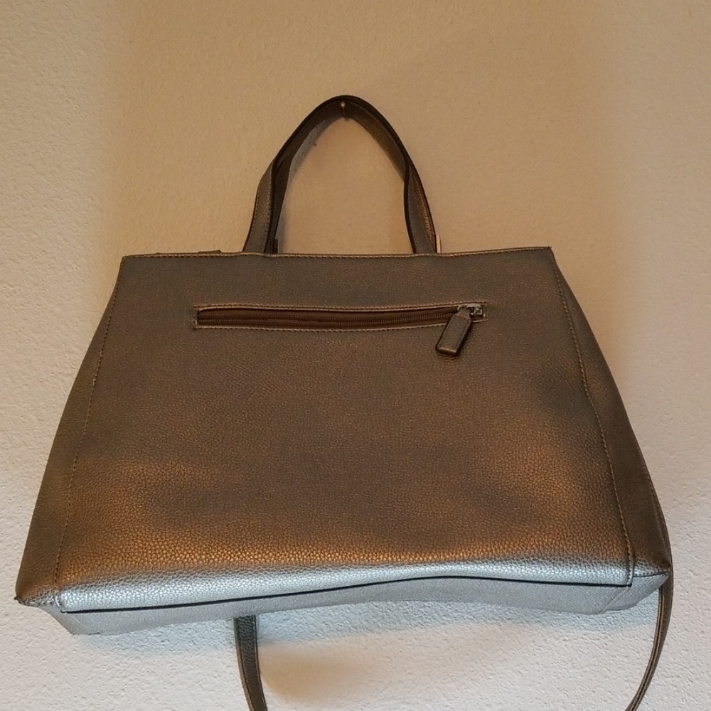 Lovely Dasein Silver Gray Large Hand Bag